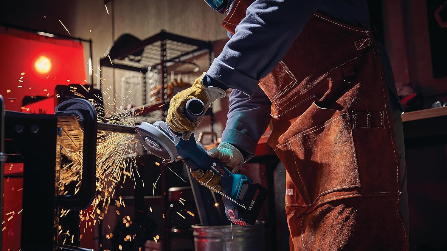 BOSCH GWS18V-10PN 18V Brushless 4-1/2 5 In. Angle Grinder with Paddle Switch (Bare Tool) image number 5