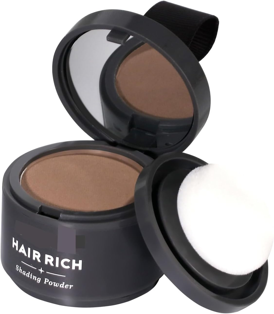 Hairline Powder-2Pcs All in One Instant Hairline & Root Bald Spot Concealer,Natural-Looking Hair Coverage Root Touch up Powder for Men and Women to Cover Greys & Refresh Roots（Black）