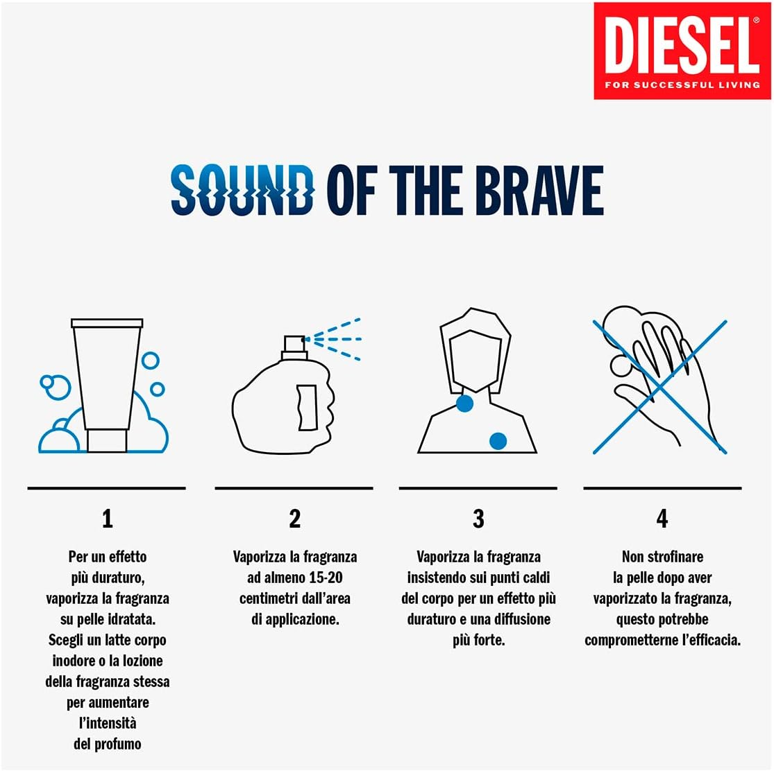 Diesel Men'S Sound of the Brave Eau De Toilette Spray, 125 Ml image number 4