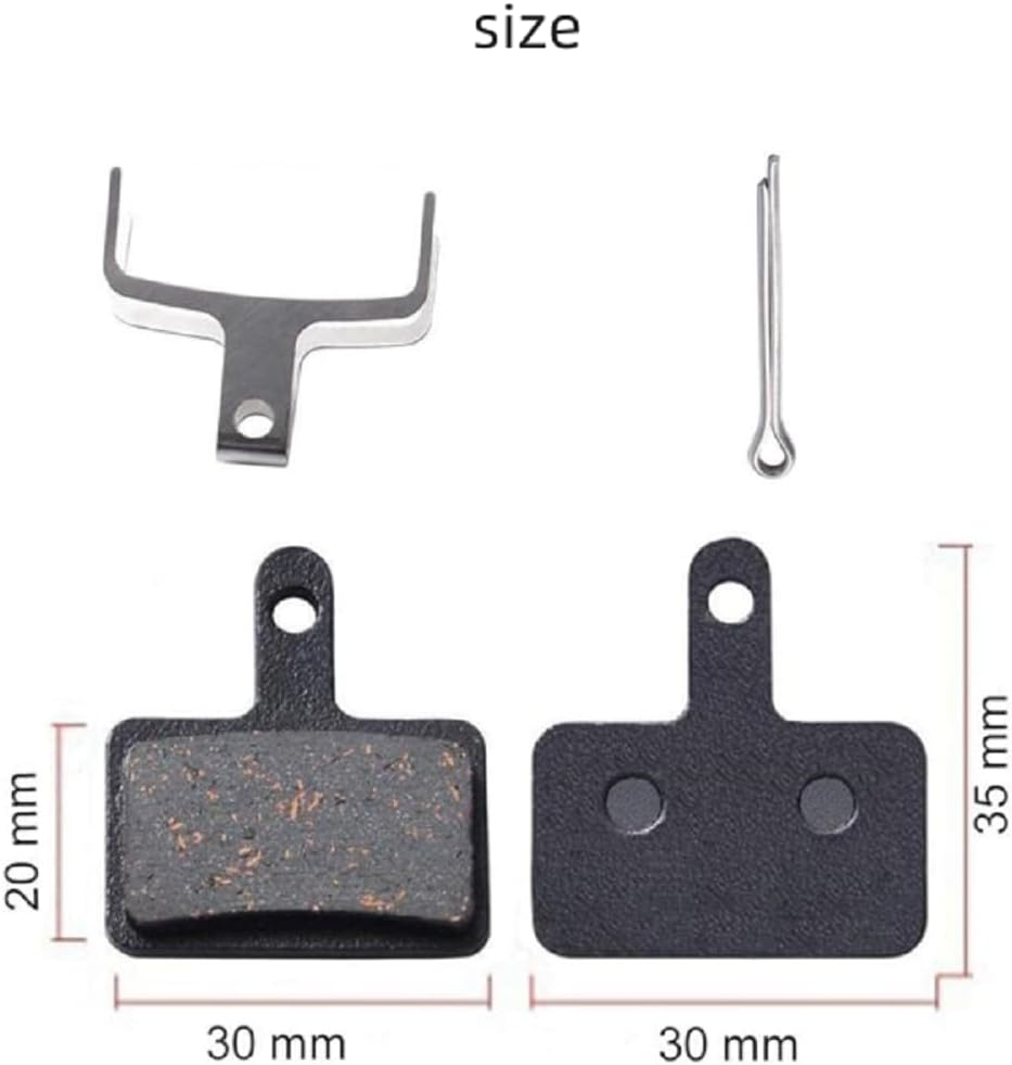 2 Pairs Bike Brake Pads, Best Tek Disc Brake Pads for Shimano M315 M355 M515 M525 C501 C601 M375 M395 M415 M416 M446 M465 M475 M485 M486, and Replacement Other Same Desgin Bicycle Disc Brake Pads