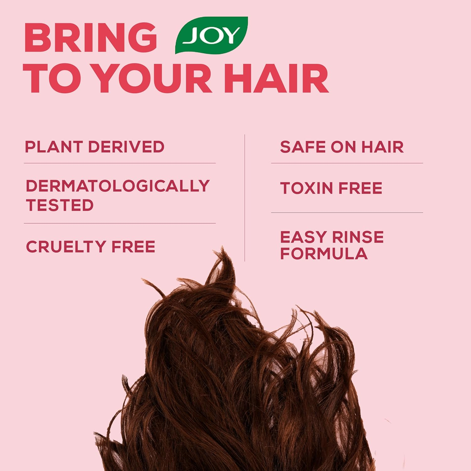 Joy Hair Fruits Hairfall Defense Conditioning Shampoo Enriched with Pomegranate & Strawberry, 650 Ml image number 4