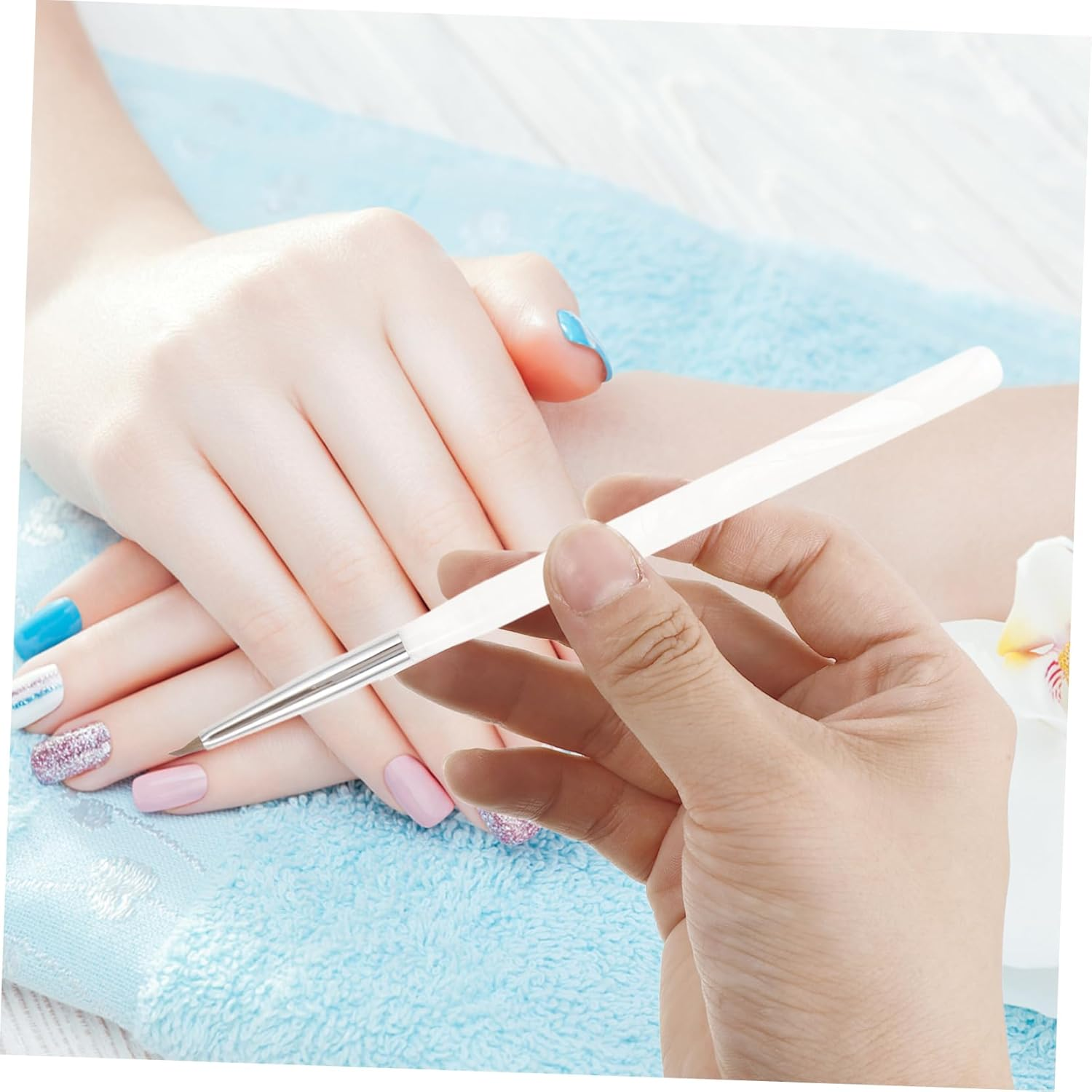 PACKOVE Professional Manicure Pen Tool Nail Art Pens Brush Nail Salon Supplies image number 6