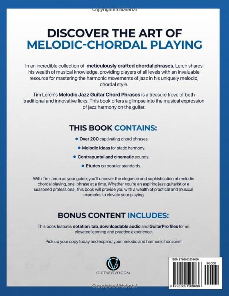 Melodic Jazz Guitar Chord Phrases: over 200 Chordal Licks, Riffs, Runs, and Phrases for the Jazz Guitarist image number 1
