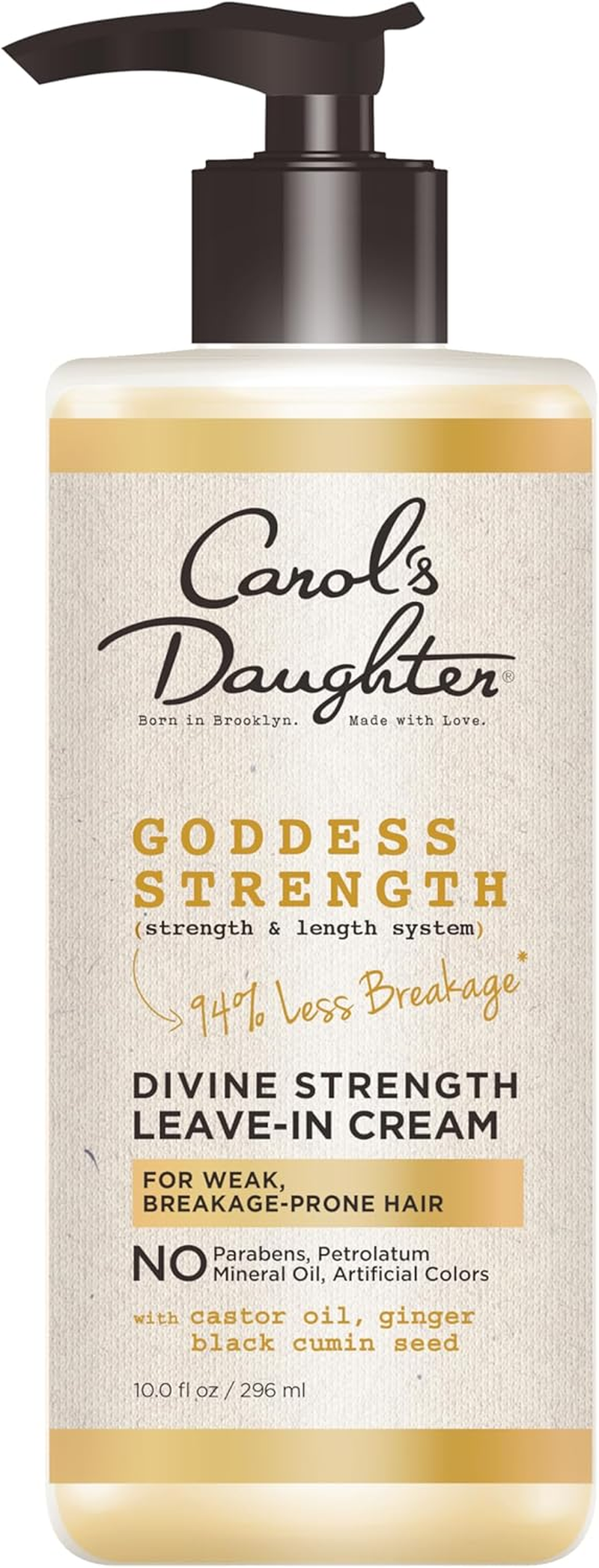 Carol'S Daughter Goddess Strength Leave in Conditioner Cream, 10 Fl Oz - Strengthening and Moisturizing for Wavy, Curly Hair image number 1