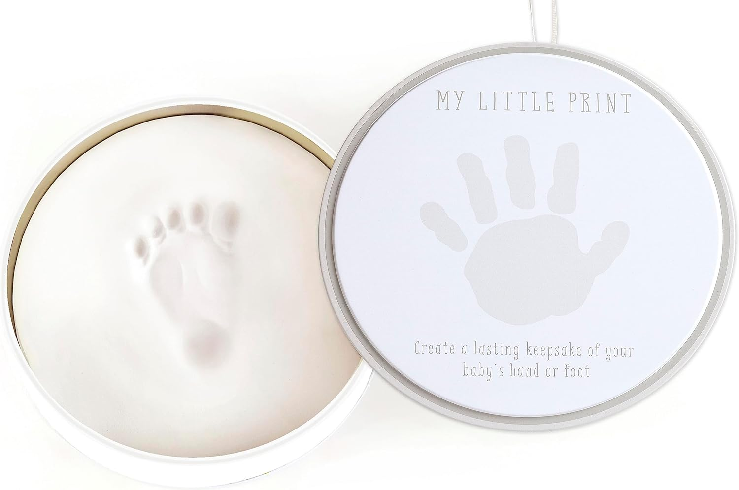 Reece Studio Baby Everyday Clay Tin Kit, Newborn Handprint or Footprint Makers, Baby Girl or Baby Boy Gender Neutral Baby Handprint Impression Keepsake
