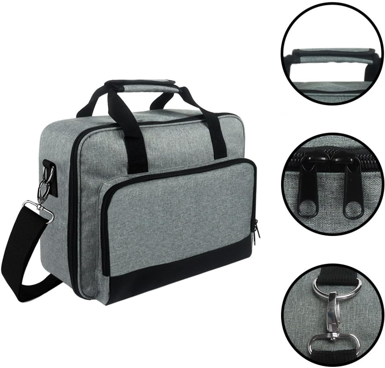 Projector Bag for Projector, Projector Travel Bag, Portable Projector Bag, Projector Carry Bag, Projector Bag with Shoulder Strap, Compatible with Most Large Projectors image number 4