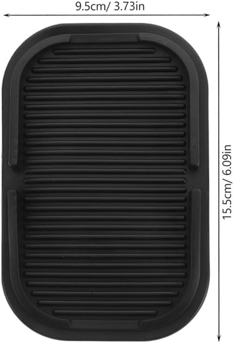 Car Dashboard Non-Slip Mat with Large Slot Phone Holder, Interior Accessory(2Pcs)