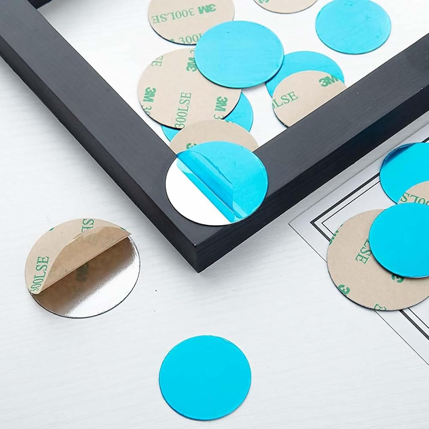 Pack of 100 30 Mm Metal Plates, Self-Adhesive, Silver, Modern Style, for Magnetic Car Mobile Phone Holder image number 1