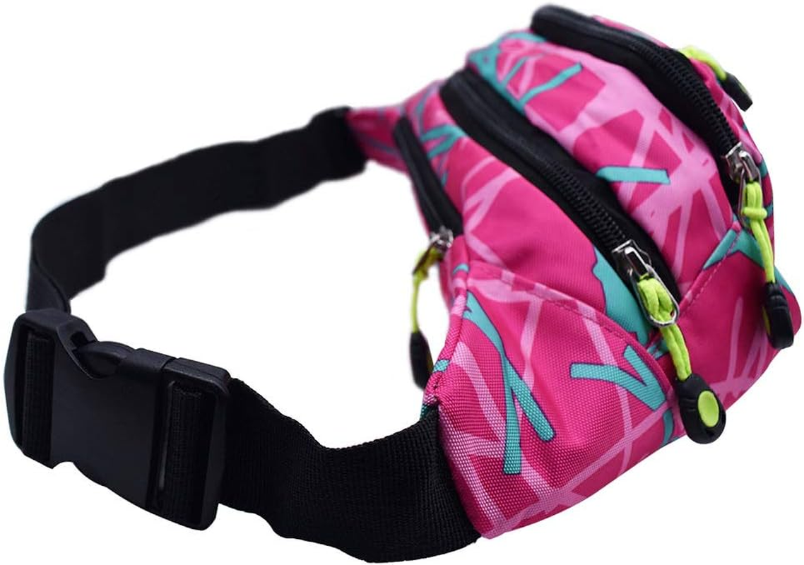 Fanny Pack Fashion Waist Chest Bag Adjustable Belt Chest Shoulder Pack Casual Bag Bum Bags Hip Pouch for Women Men Running Hiking Fitness Cycling Beach Travel Concert Festival - Multicolor image number 6