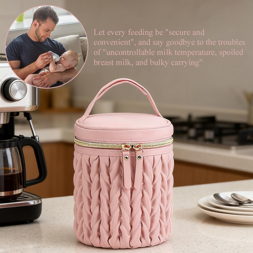 Milk Cooler Bag, Insulated Milk Bottle Bag, Portable Thermal Bottles Case,Fresh-Keeping Tote Bags,Beverage Cooler Cases,Bottled Drinks Storage Container, for Insulating