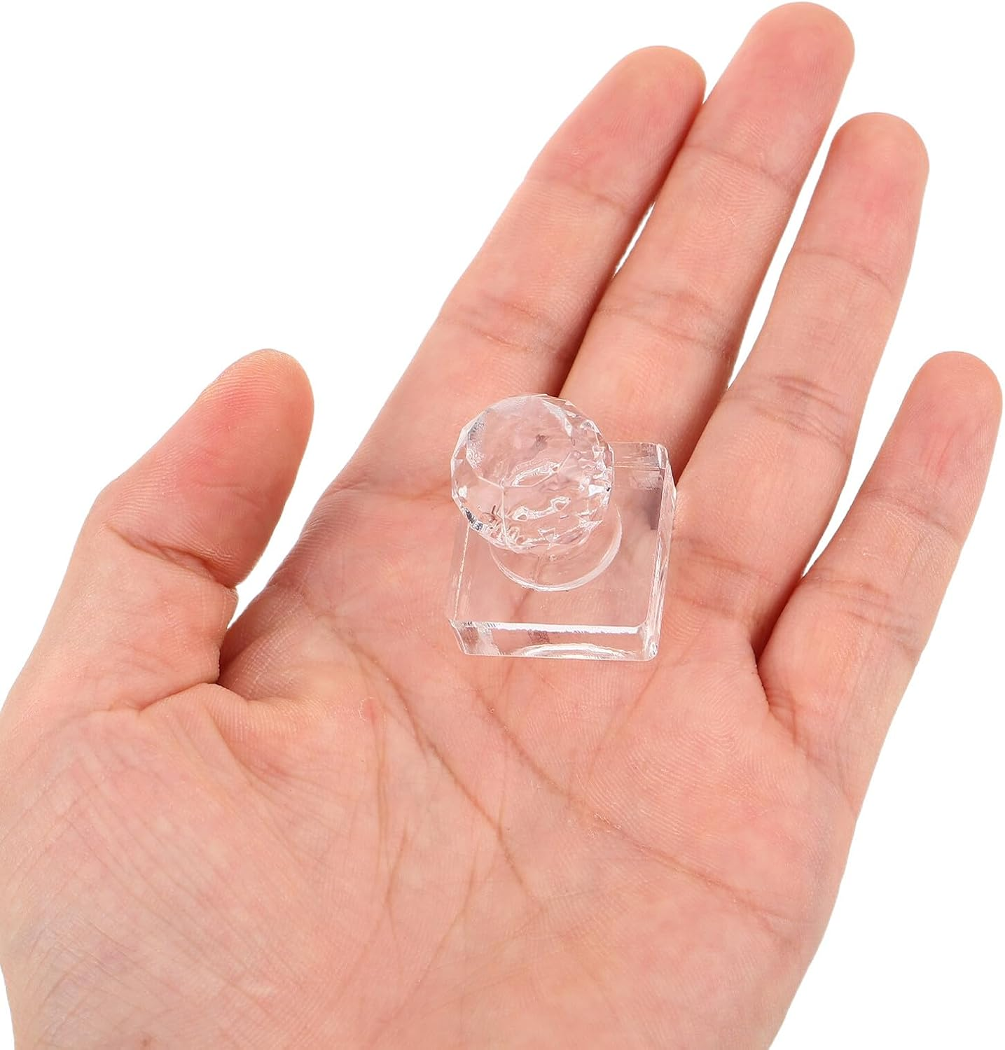 DOITOOL 3Pcs Depotting Tool Eyeshadow Blush Powder Pressing Tool Pressed Powder Stamper Eyeshadow Applicator Stamp Makeup Makeup Palette Repair Mold Transparent image number 5