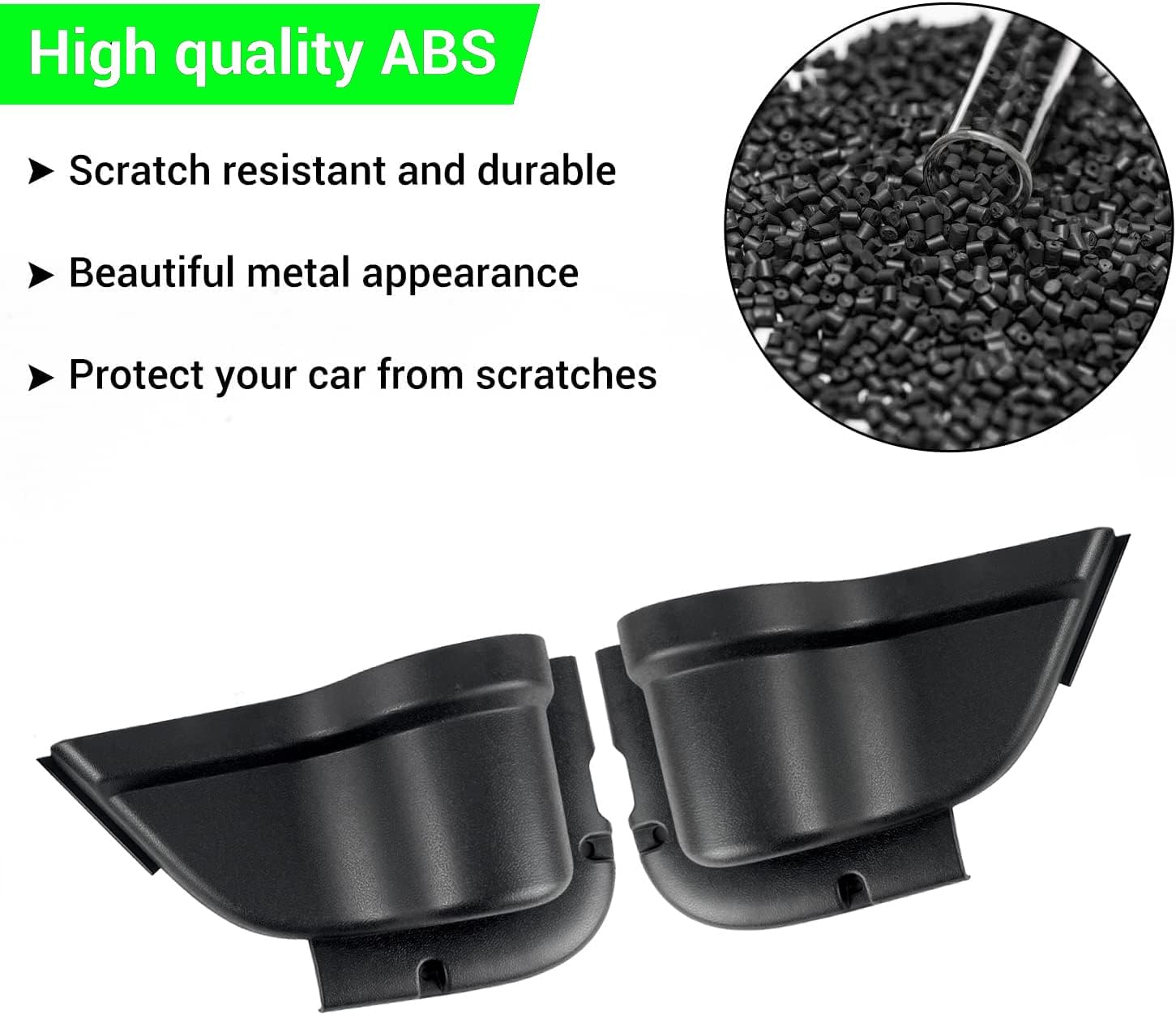 Front Door Side Insert Storage Pockets Box, Driver Passenger Tray Organizer for 2011-2018 Jeep Wrangler JK JKU 2/4 Door, Interior Expansion Accessories image number 3