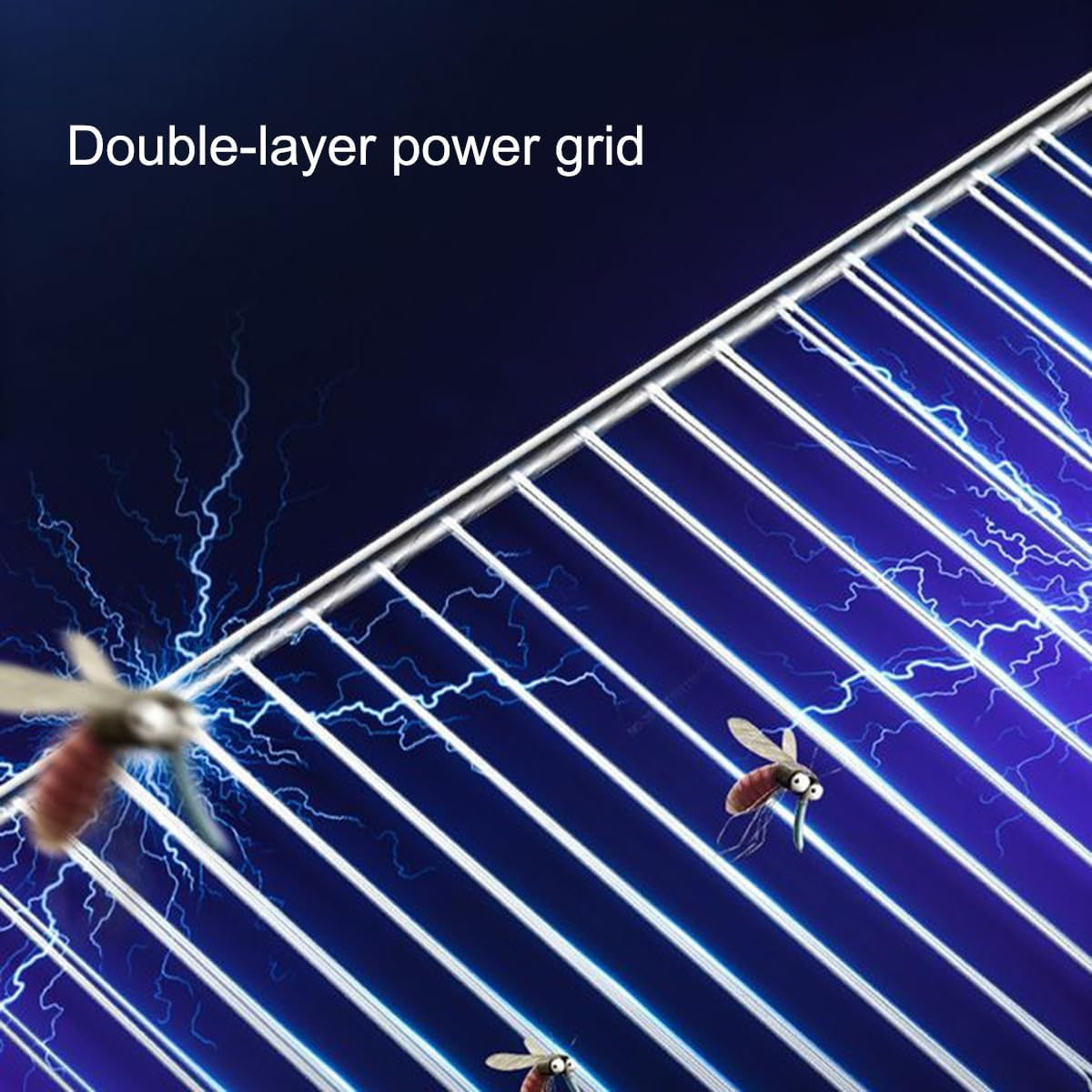 Electric Fly Zapper,Usb Charging Flying Insect Killer, Mosquito Repellent for Outdoor Living Room Kitchen Courtyard，Mosquito Bug Zapper Indoor Outdoor with Removable Tray image number 2