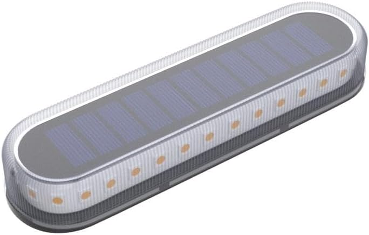 Lacasa Solar Deck Lights, 4 Pack 40LM Solar Powered Step Lights, LED Dock Lights Warm White 2700K Outdoor In-Ground Lights IP68 Waterproof Auto On/Off for Garden Stairs Driveway Pathway Lighting - C6 4 Pack - Blue Light image number 6