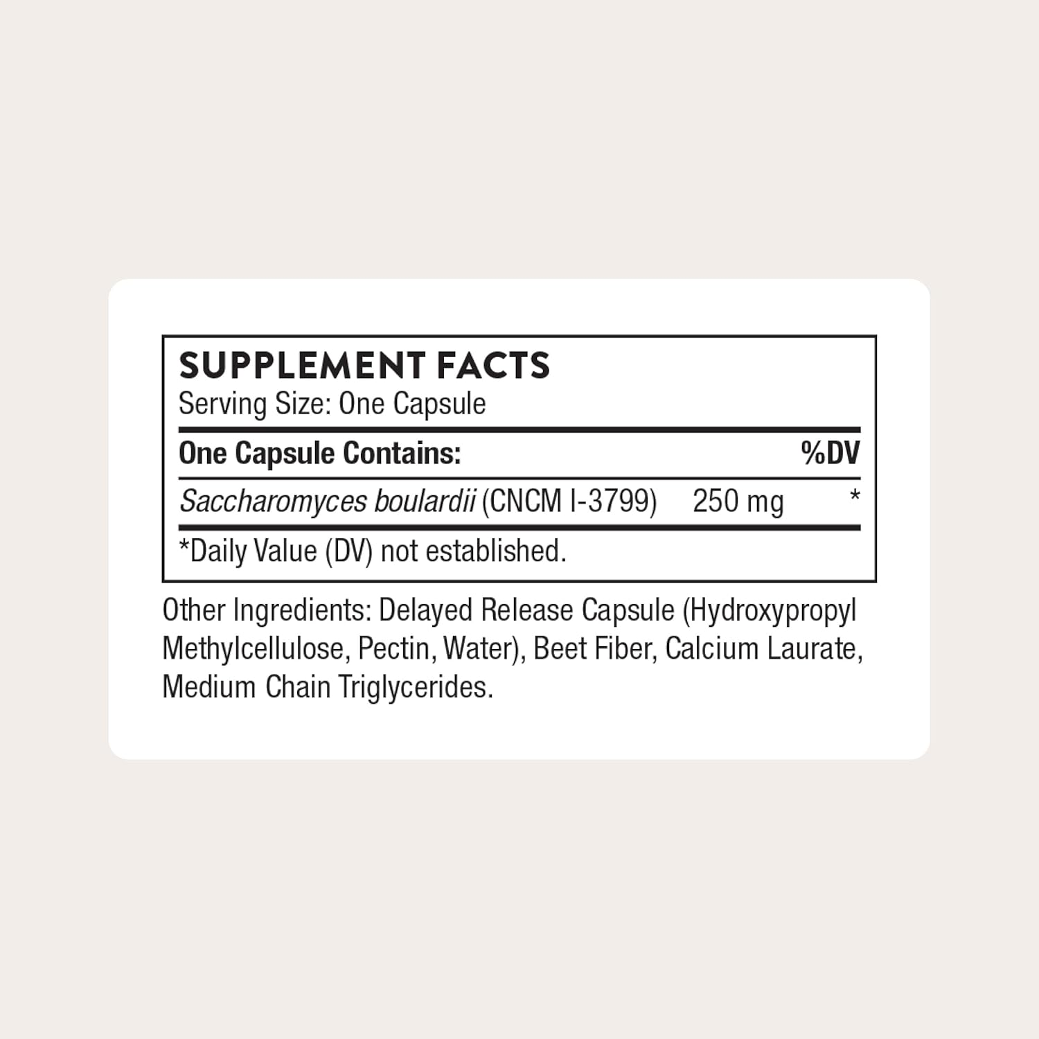 Thorne Research - Sacro-B Probiotic Vitamin - 60 Capsules image number 2