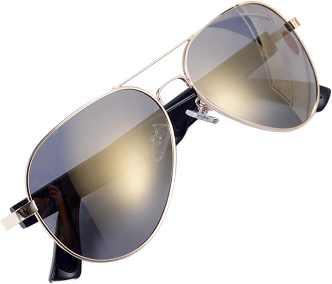 Meagtlva Bluetooth Sunglasses for Men and Women,Fast Charging Smart Glasses with Open Ear Speaker,Touch Voice Contro,Polarized Lens, Hands Free Calling