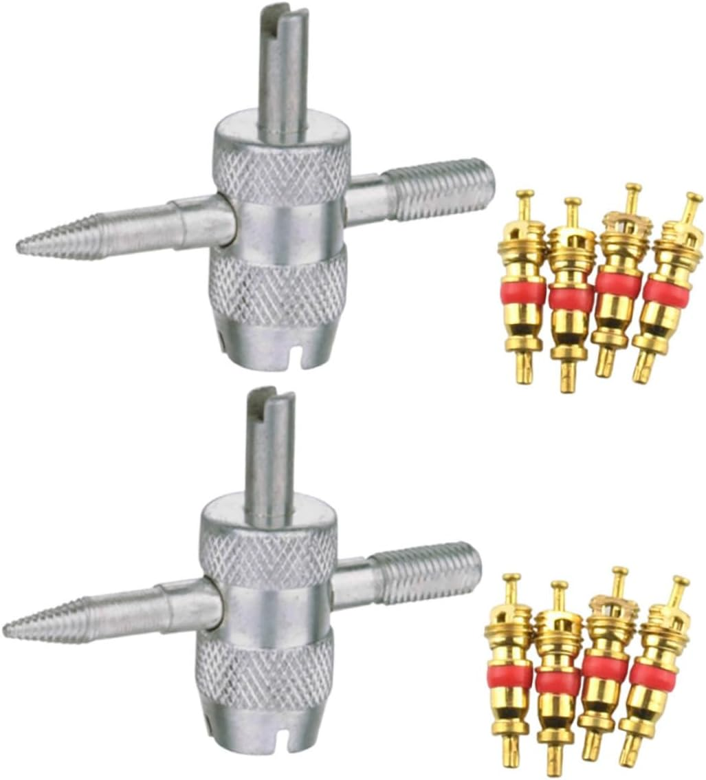 Sosoport 2Sets Tire Removal Tool Valve Core Tool Easy to Use for Car Suv Truck Automotive Maintenance image number 4
