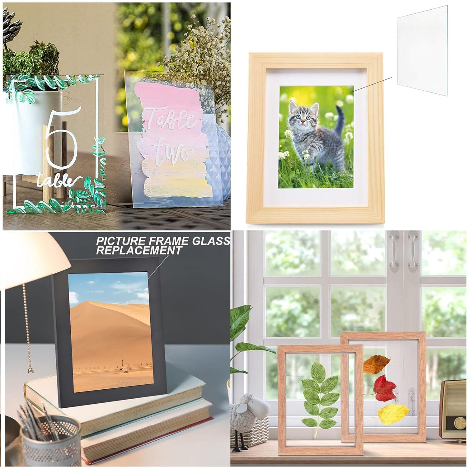 Acrylic Sheets - 15 Pack of 5X7 Thick Clear Extruded Plexiglass for Picture Frame Glass Replacement, Projects Display & Painting - Laser Cut for Smooth Edges,Diy Craft image number 2