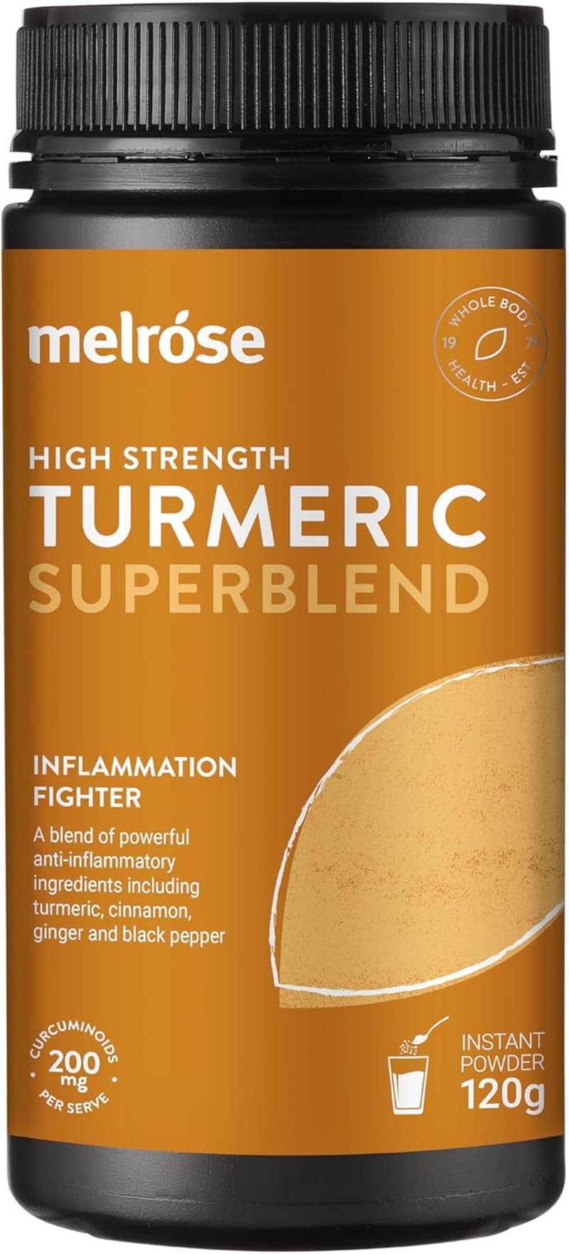Melrose High Strength Turmeric Superblend Powder 120 G image number 1
