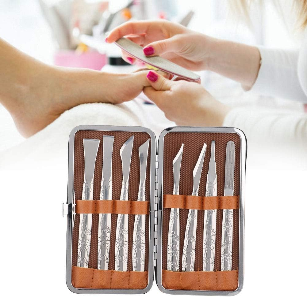 Pedicure Knife Set, Ingrown Toenail Removal Kit, Callus Remover for Feet, 8 Pieces Stainless Steel Foot File Dead Skin Callus Remover Foot Callus Razor Pedicure Tool Set, Ergonomic