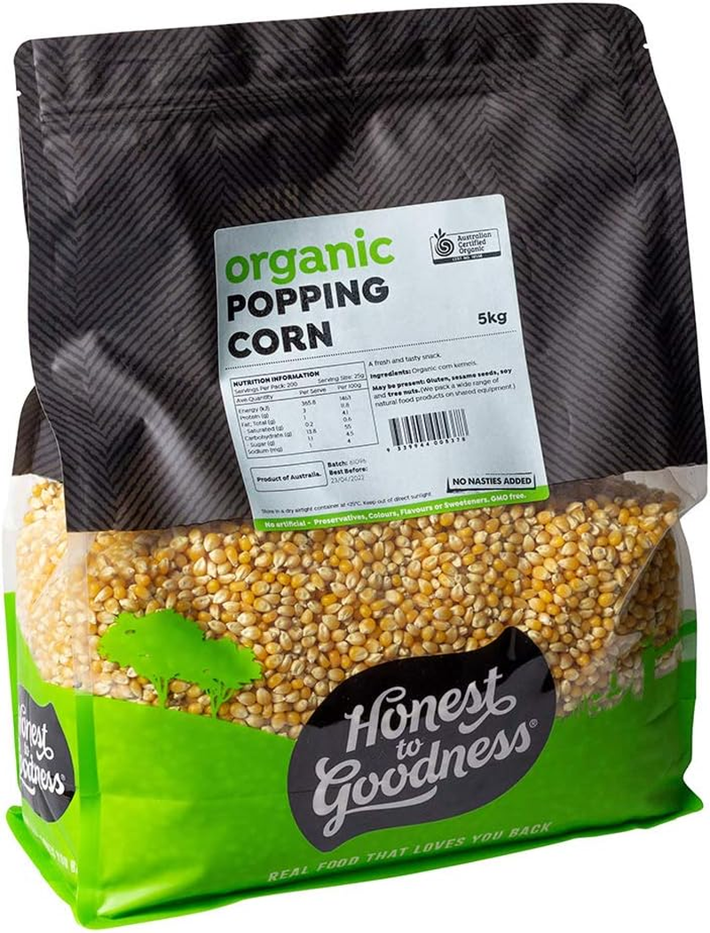 Honest to Goodness Organic Popcorn Kernels, 5 Kg image number 4