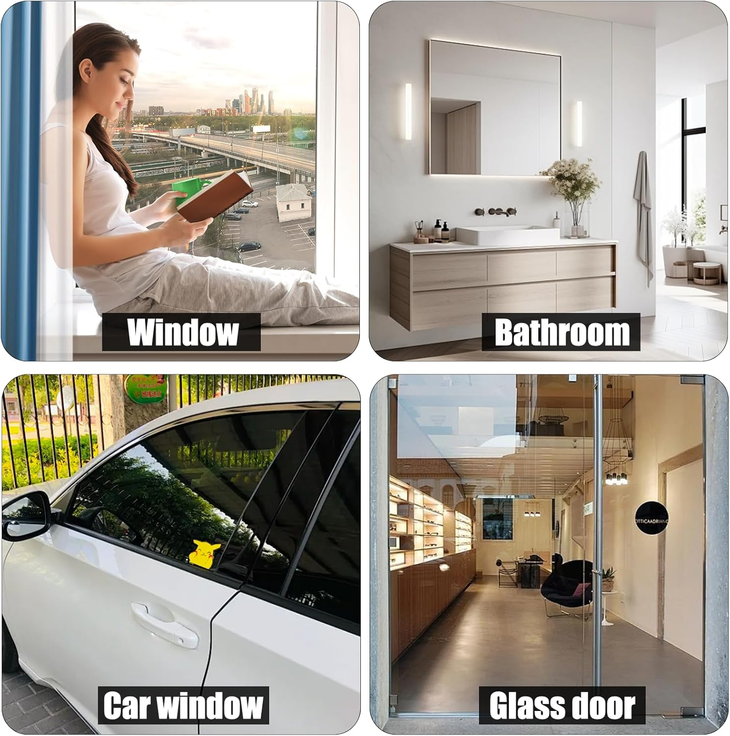 Pack of 2 Replacement Rubber Lip Squeegee, Window Squeegee Silicone Replacement Lip 105 Cm, Replacement Wiper Rubber Window Squeegee Replacement Rubber for Window Squeegee, Shower Squeegee Cleaning