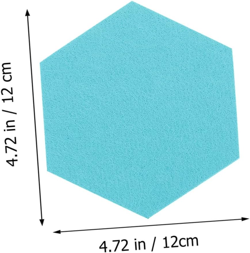 COHEALI 10Pcs Soundproofing Felt Decorative Panels Memo Board Wall Protectors Creative Bulletin Board for Office Classroom image number 2