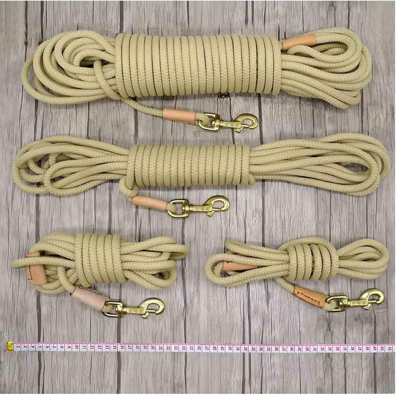 Rope Harnesses Dog Lead Dog Leads for Large Dogs for Medium Dogs Dog Leash Hook Long for Small Dogs Buckle Drawstring Hook and Loop Load Bearing Wear Resistant Nylon (Brown,10M) image number 7