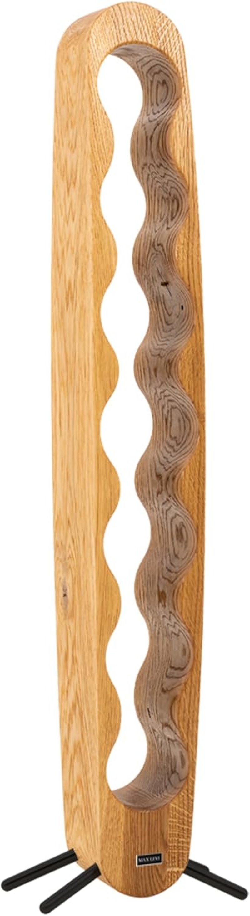 Max Levi&reg; Provence Rustic Brushed Oak - Wine Rack (Black Legs) image number 1