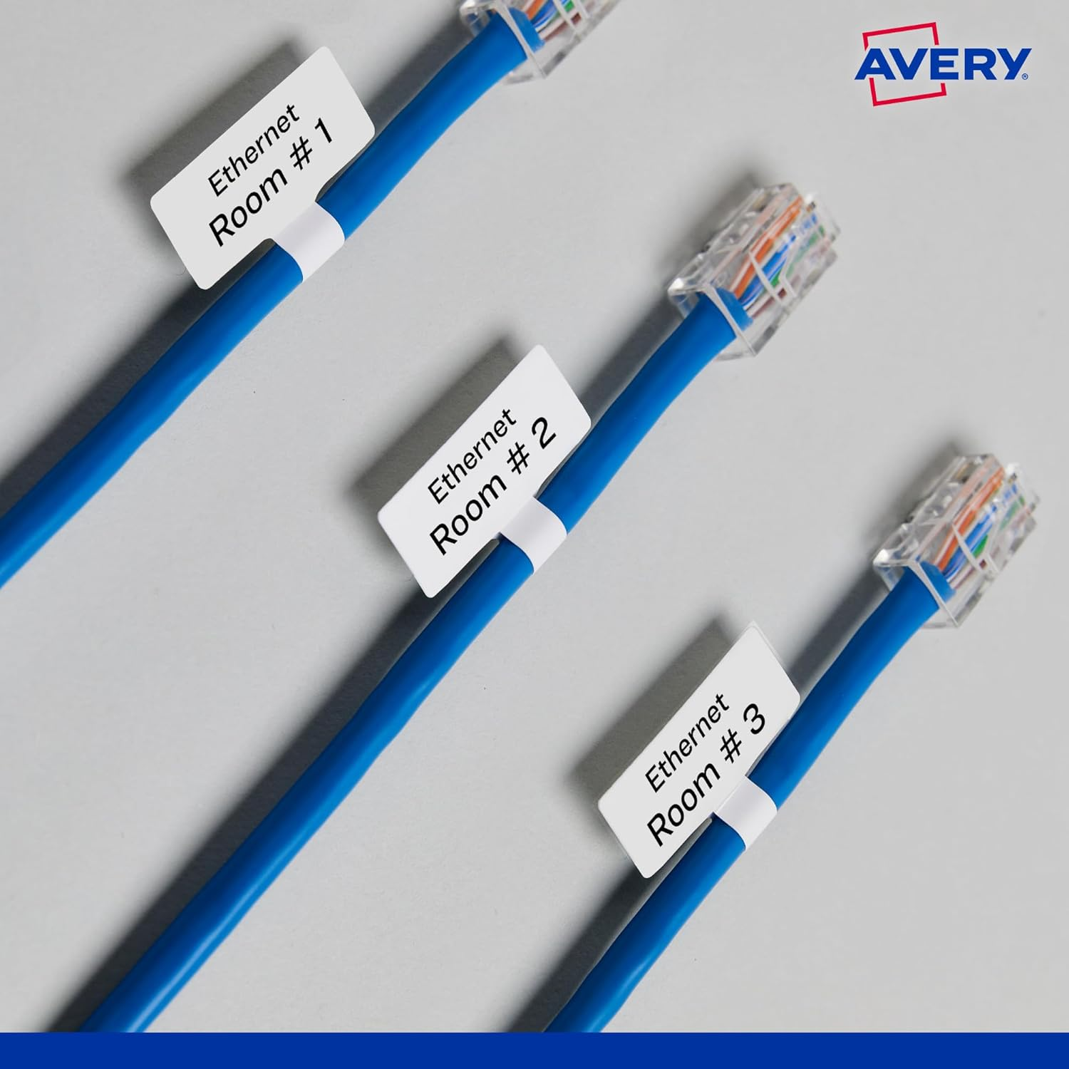 Avery Durable Organisation & Storage Tags - Organisation Stickers - Home Storage & Organisation - White, 40 X 60 Mm, 24 Labels / 4 Sheets (39032) image number 6