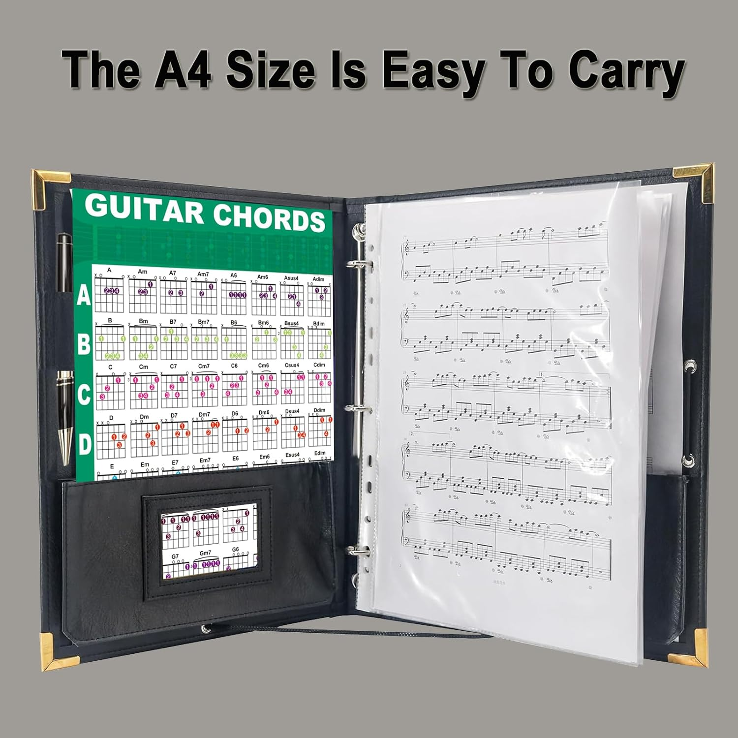 2 Pcs Laminated Ukulele Chord Chart & Guitar Chords Poster for Guitar Ukulele Learning Tools for Beginner Learner-A4 Size image number 6