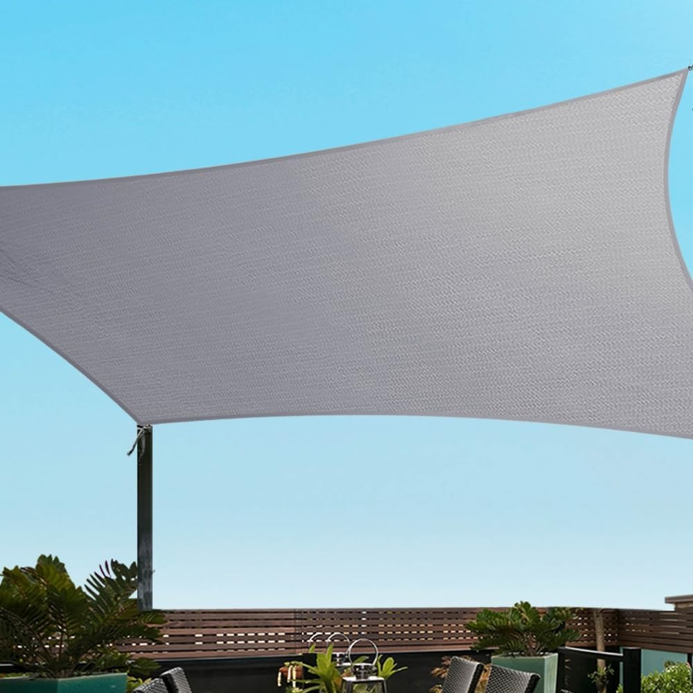 Instahut Waterproof Shade Sail Cloth Shadecloth Rectangle Sun Canopy 3X5M