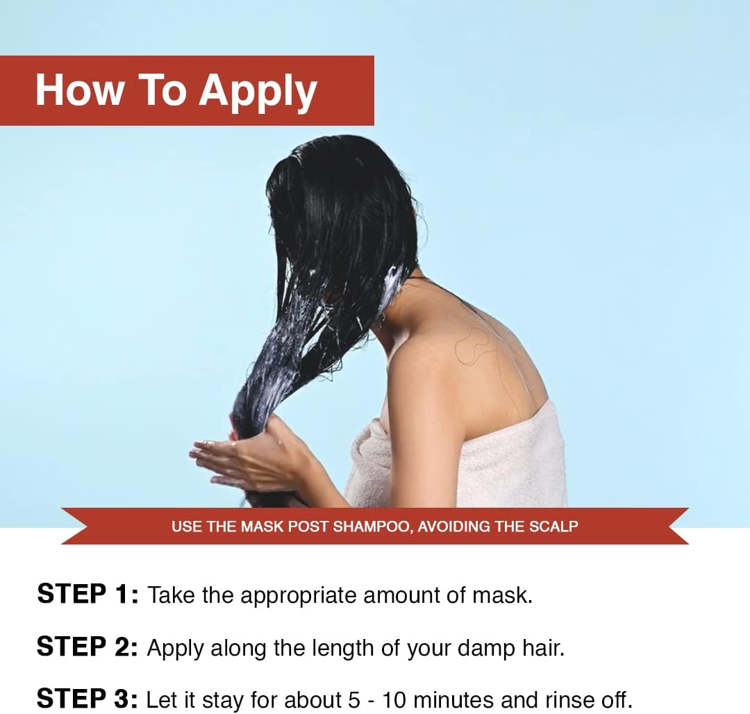 Bare Anatomy Colour Protect Hair Mask | Retains Colour Upto 8 Weeks | with Amino Acid Complex & Quinoa Protein for Coloured & Damaged Hair | for Dry & Frizzy Coloured Hair | for Women & Men | 250Gm image number 6