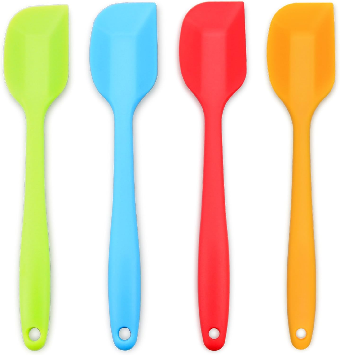 Silicone Spatula 4-Piece Set, Heat-Resistant Spatulas, Non-Stick Rubber Spatulas with Stainless Steel Core image number 2