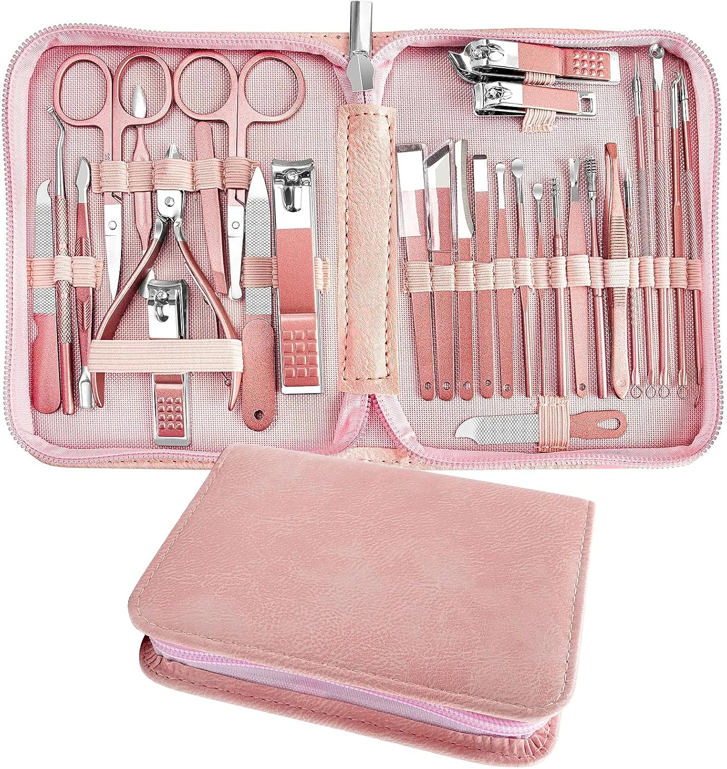 Manicure Set 30 in 1 Nail Clippers Set, Nail Manicure Kit for Women, Toenail Clippers Pedicure Kit, Pedicure Tools, Suitable for Travel Manicure Tools, Toe Nail Care Kit, Manicure Set Women image number 2