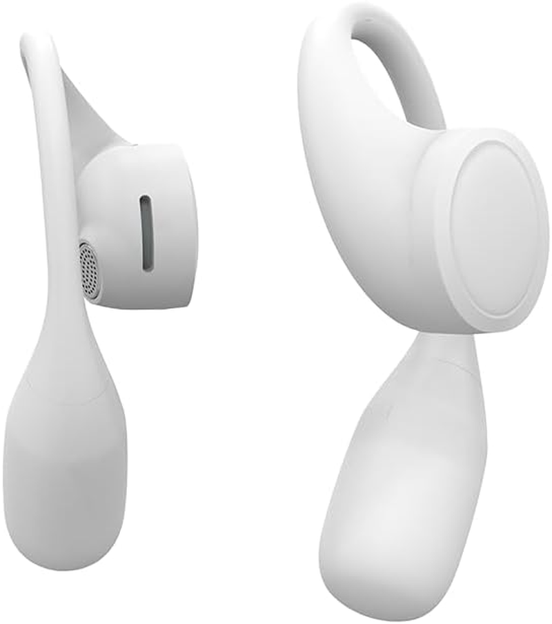SPC Ether 2 Sense Wireless Open-Ear Bluetooth Headphones with Noise Cancellation, Long Battery Life (30 Hours), Microphone, Two Connection Options, IPX4 - White image number 3
