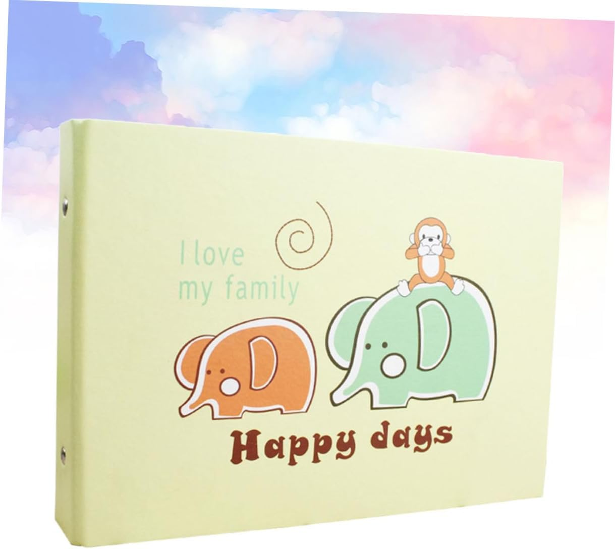 1Pc Elephant Pattern Album DIY Recording Life Book First Photo Album for Cute Photo Albums Picture Album Memory Book for Couples