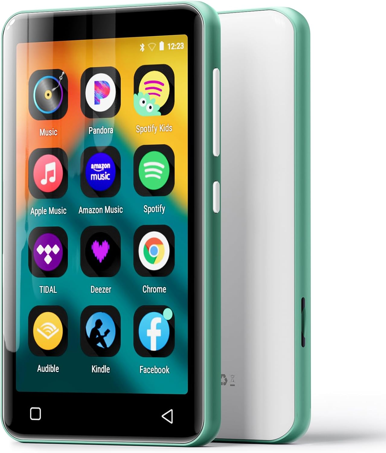 Innioasis 80GB MP3 Player with Bluetooth and Wifi, MP3 Player for Kids with Spotify, Spotify Kids, Pandora, Audible, 4.0" Touch Screen Music Player with Parental Controls, up to 1TB (White+ Purple)