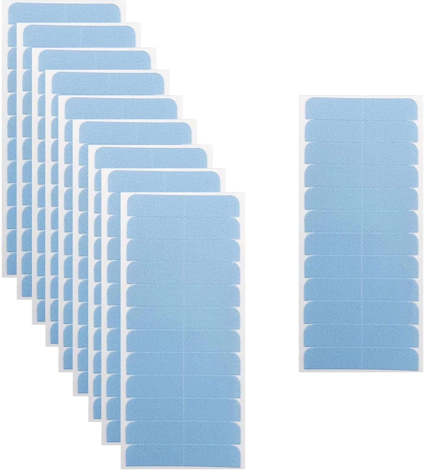 BGENHPON 120 Pieces Hair Extension Tape Tabs Double Sided, Wig Tape Replacement Smart Tabs Tape-In Extension Tape, Professional Strong No-Residue Bonding Tapes (4Cm X 0.8Cm) (120PCS) image number 2