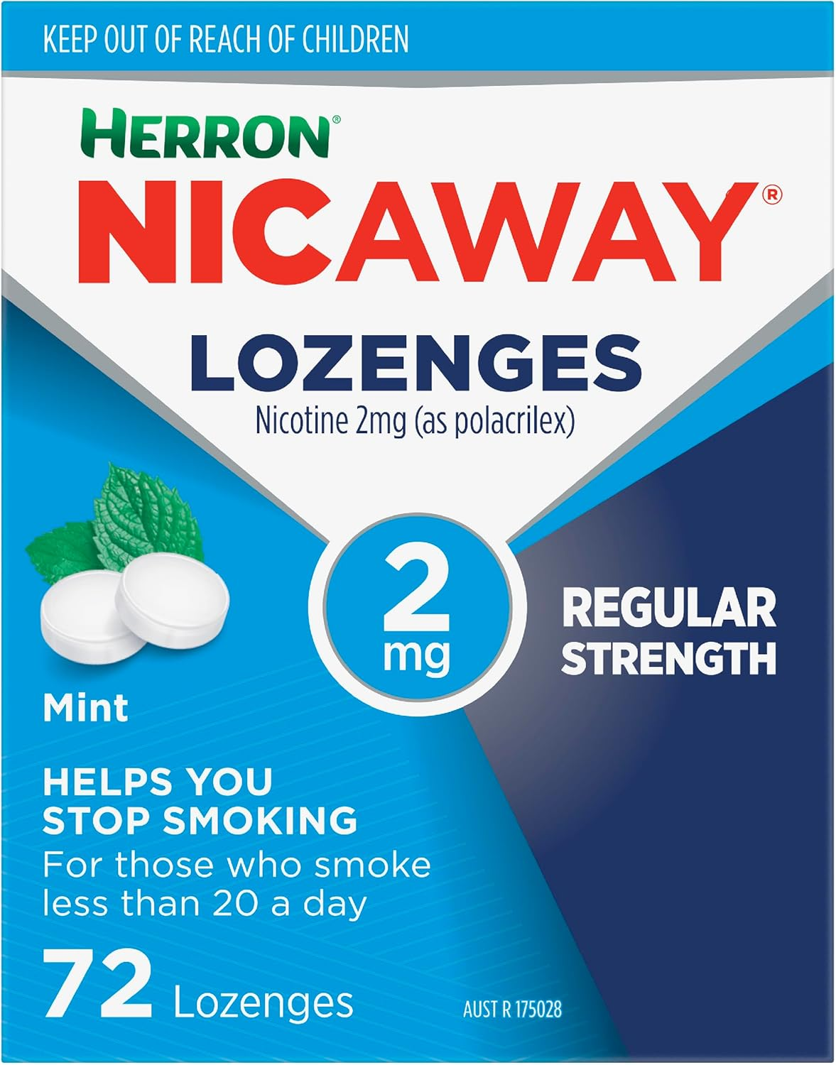 Nicaway 2Mg Stop Smoking Mint Lozenge (Pack of 72) image number 3