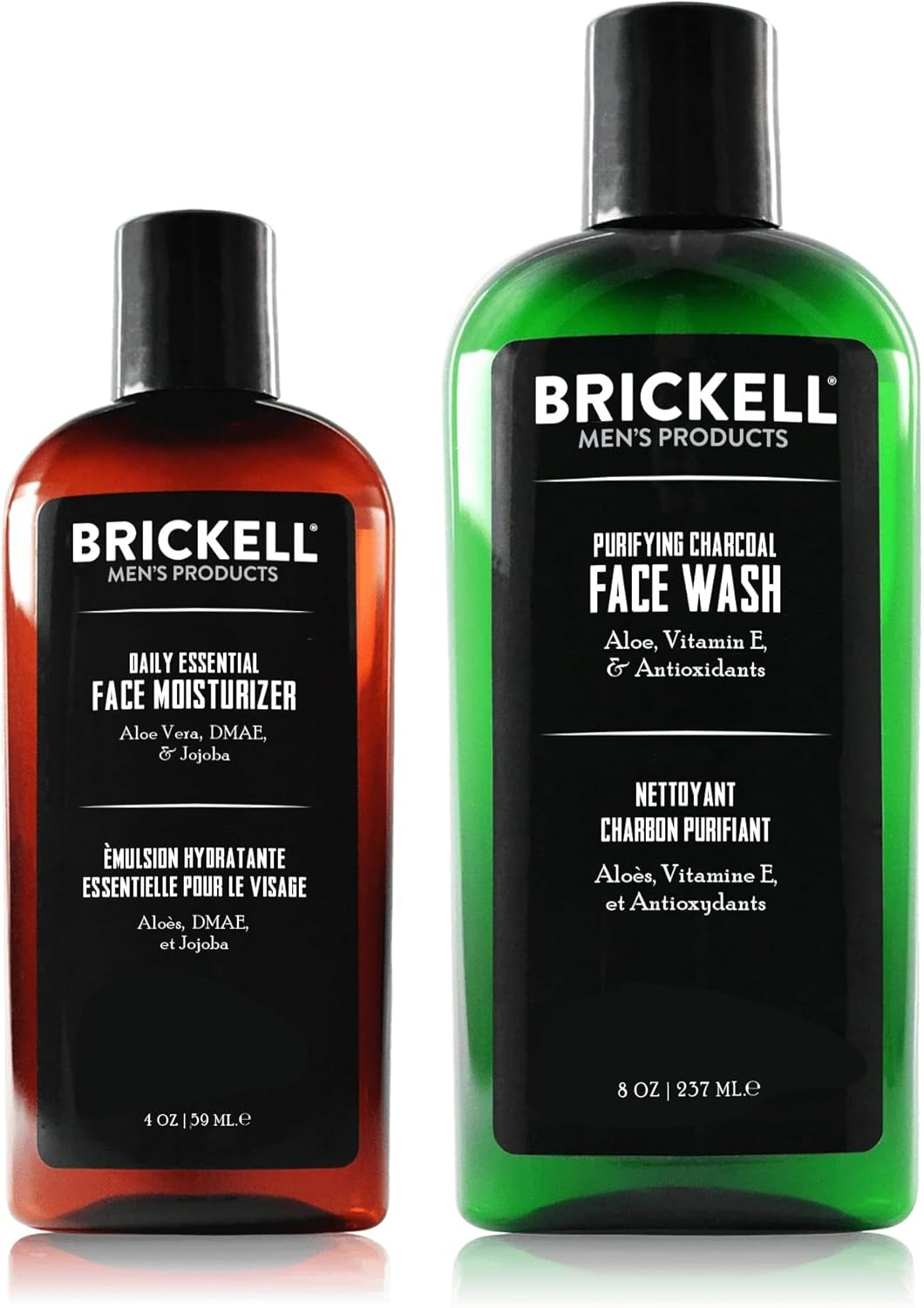 Brickell Men'S Daily Essential Face Care Routine II, Purifying Charcoal Face Wash and Daily Essential Moisturizer, Natural and Organic, Unscented image number 4