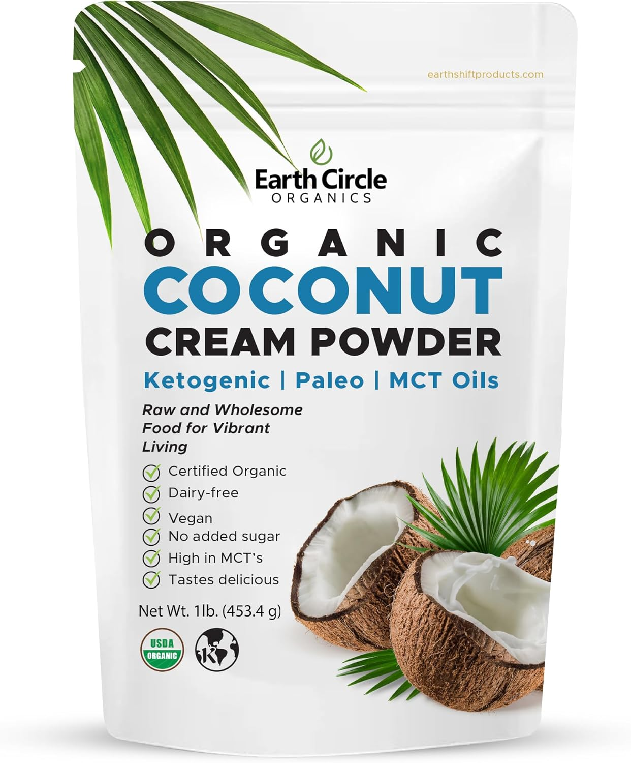 Organic Coconut Cream | Milk Powder, Perfect Keto Coffee Creamer - High in MCT Oil, Vegan, No Added Sugar, Gluten and Dairy Free, Healthy & Tastes Delicious - 1 Pound image number 5