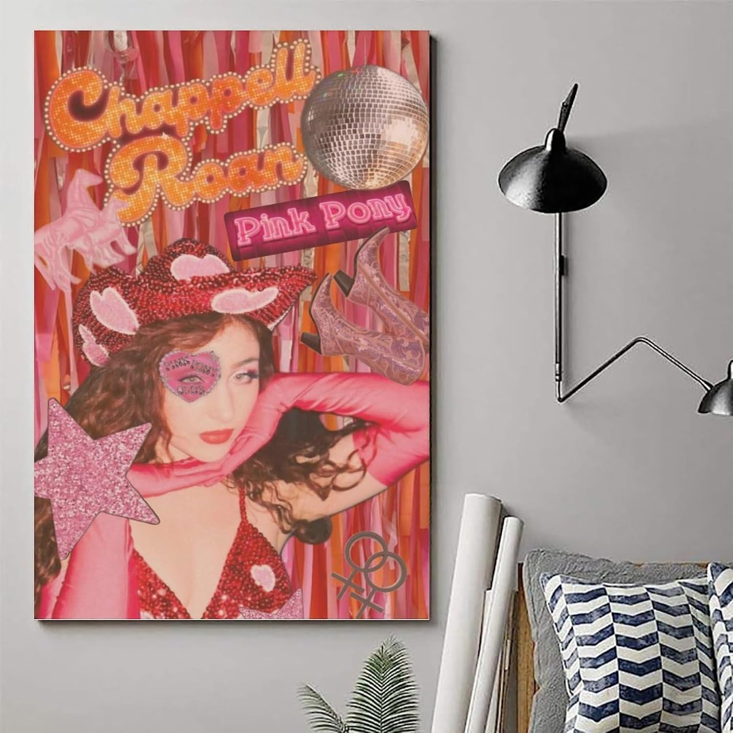 Chappell Roan Poster Pink Vintage Poster Canvas Painting Wall Art Picture Home Decor Print for Bedroom Living Room Dorm Study Bar Office 12X18Inch(30X45Cm) image number 5