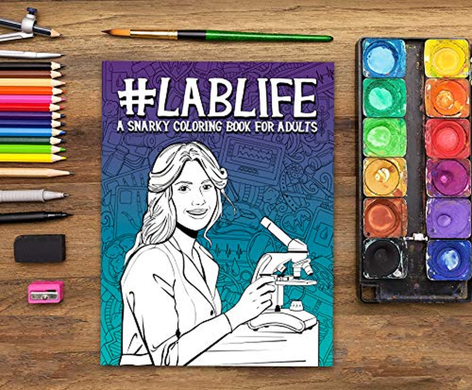 Lab Life: a Snarky Coloring Book for Adults image number 3