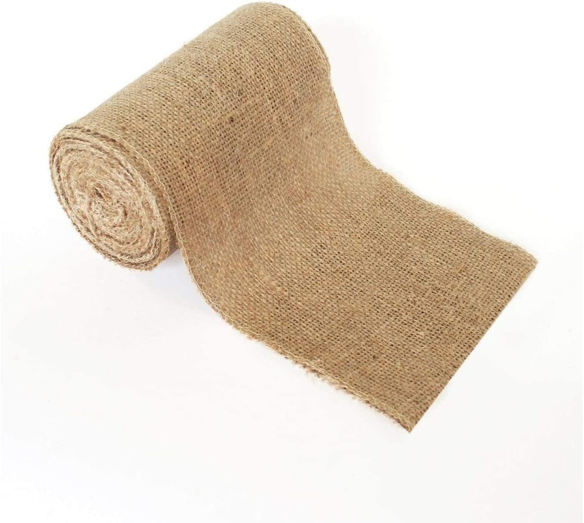 Natural Burlap Garland, 100% Made of Natural Burlap, Great for Small Upholstery Projects, Birthday Banners, Outdoor Parties, for DIY Arts and Crafts of All Types - Brown (12Cmx9M) image number 5