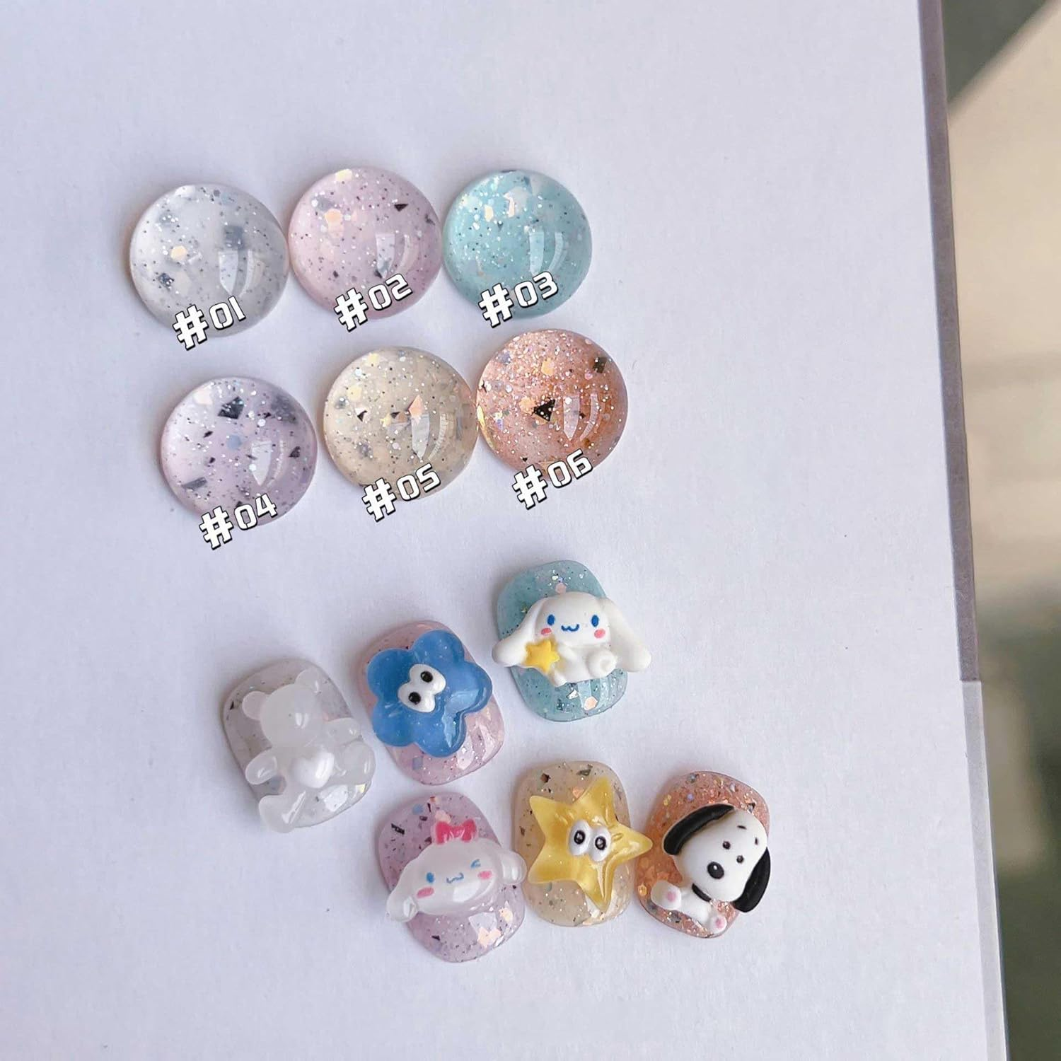 PINNI Egg Shell Gel Nail Polish Kit - Speckled, Reflective Glitter, Semi-Permanent UV Polish with Sequins, Shiny Shimmer White Varnish image number 2