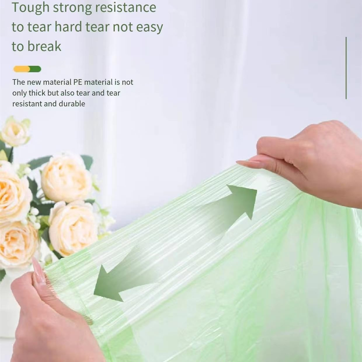 400 Count Garbage Bags Citronella Scented, 4 Rolls 100 Counts Thicken 1.86 Gallon Small Kitchen Drawstring Fresh Clean Scent Trash Bags for Home Waste Bin,Office Biodegradable Wastebasket Liners image number 5