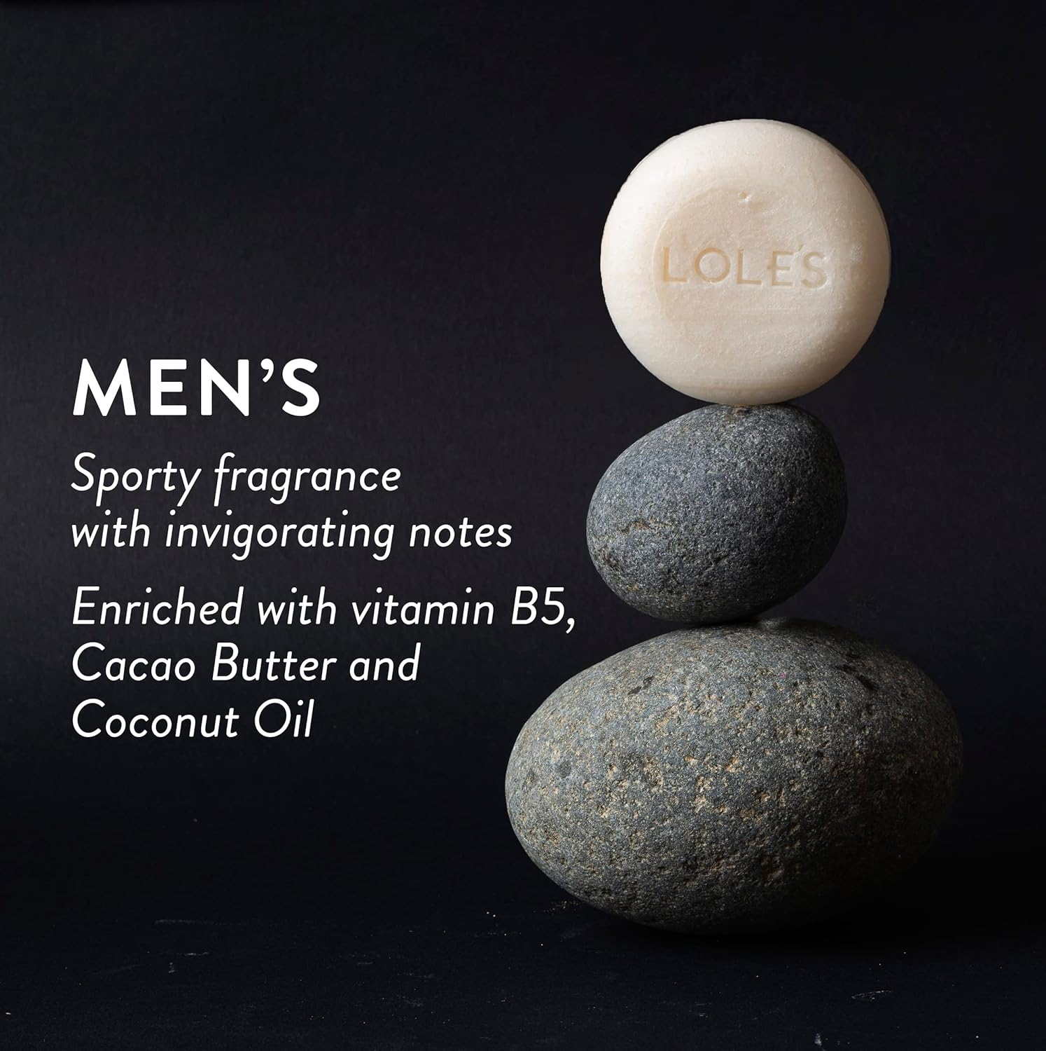 LOLE'S Shampoo Bar & Conditioner 2In1 Men'S Care for Cleaning Hair, Body and Beard, 99% Natural Origin Ingredients, Sustainably Sourced Beeswax, Free from Preservatives, Silicones, Soap, & Dyes, with Plastic Free Packaging, 3.5 Oz image number 5