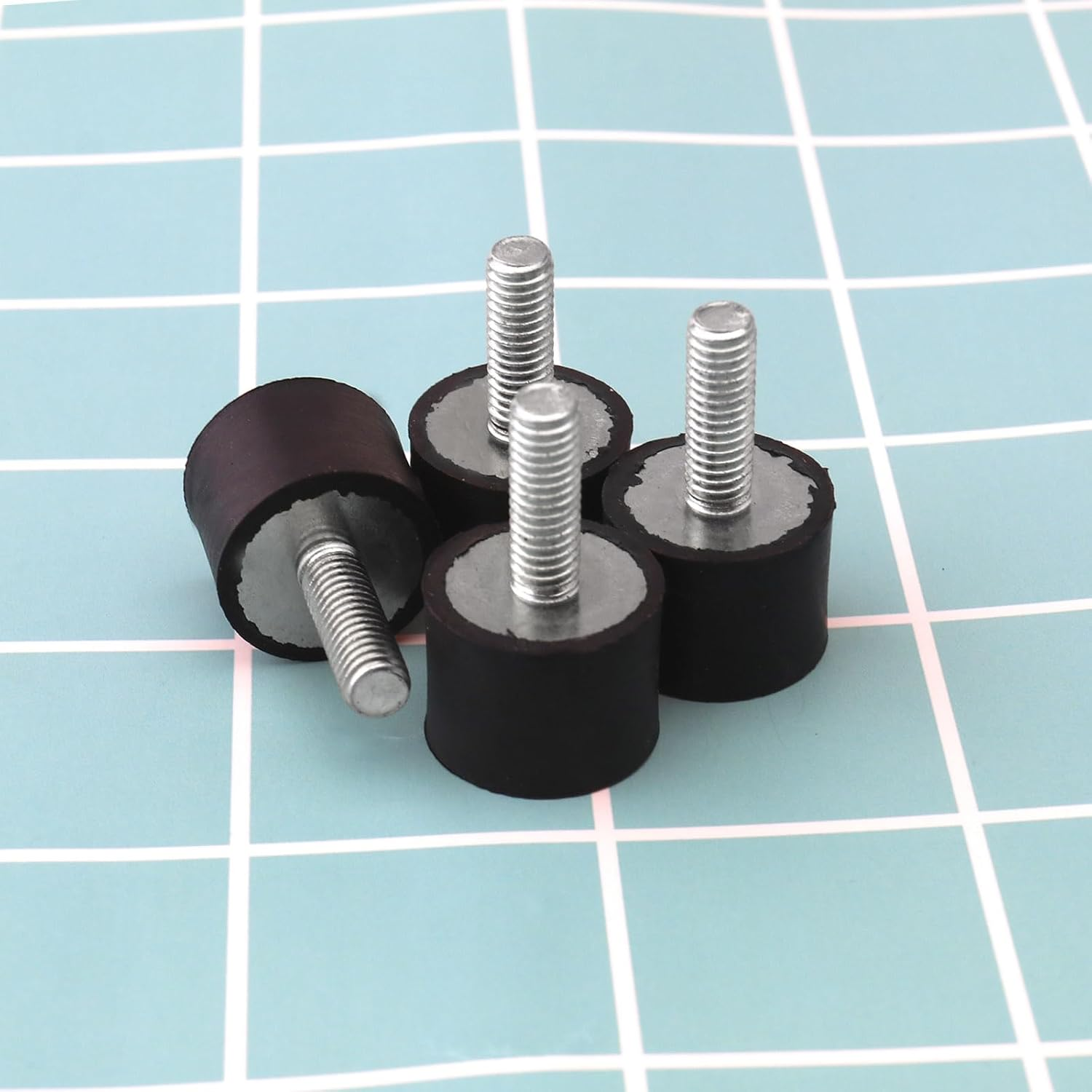 4Pcs M6 / M8 Rubber Shock anti Vibration Isolator Mounts Bobbin Thread Screw image number 1