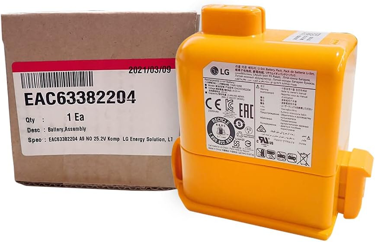 LG Genuine Vacuum Battery Suits All A9 Cord Zero Vacuum image number 2